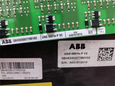 UNS0881b-P V2 ABB 3BHE050077R0102 لوحة التحكم