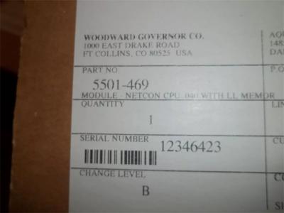 5501-469 وحدة معالجة مركزية WoodWard NETCON مع ذاكرة كاملة